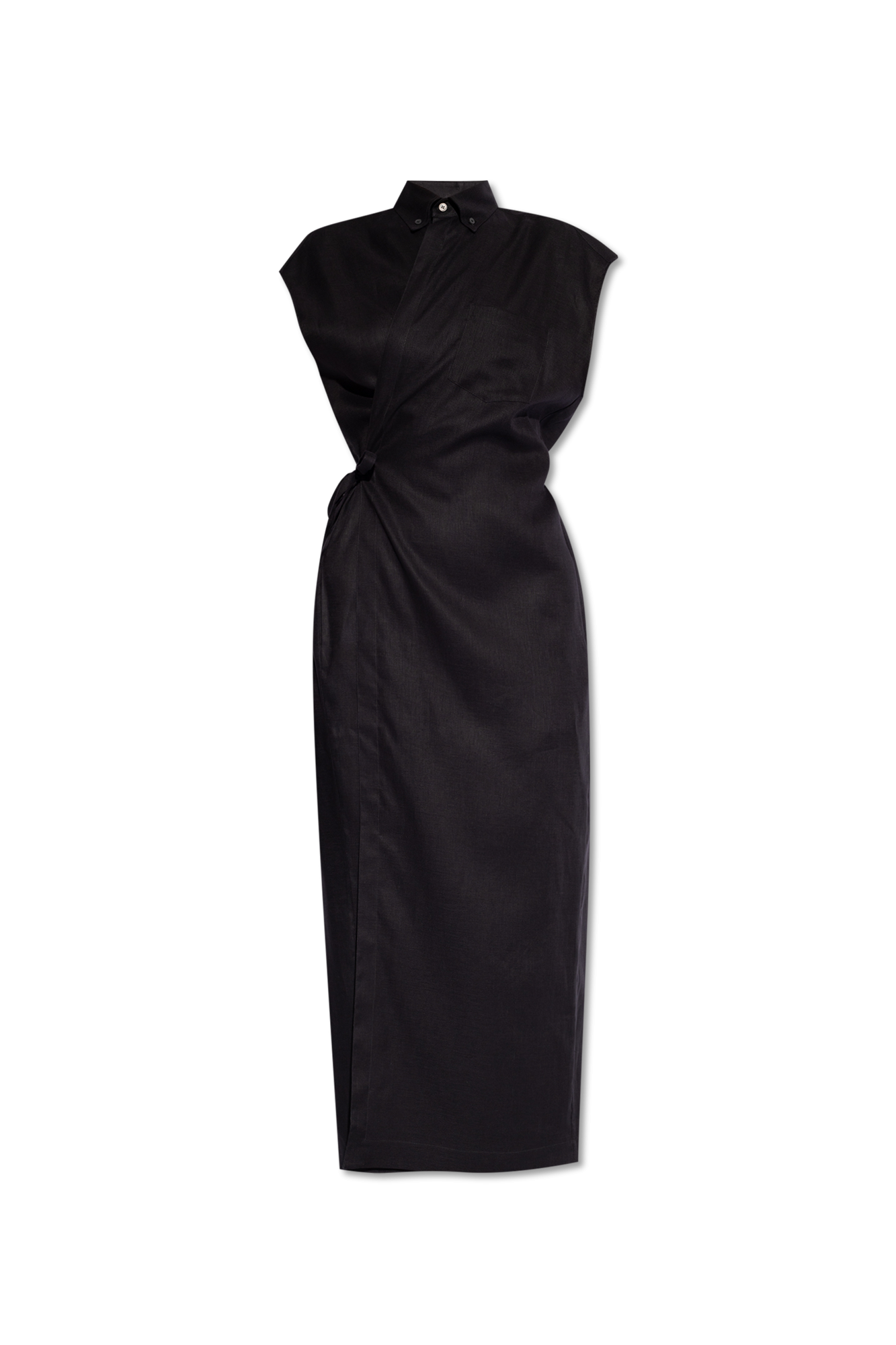 Black Linen dress Fabiana Filippi - Drop waist dress